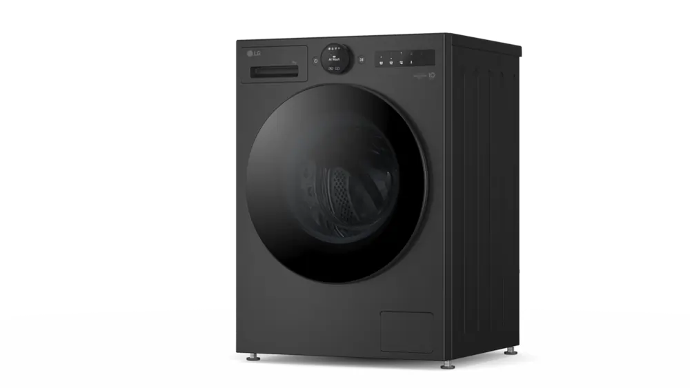 LG F4X7009TBB 9kg 1400 Spin AI Smart Washing Machine, Black