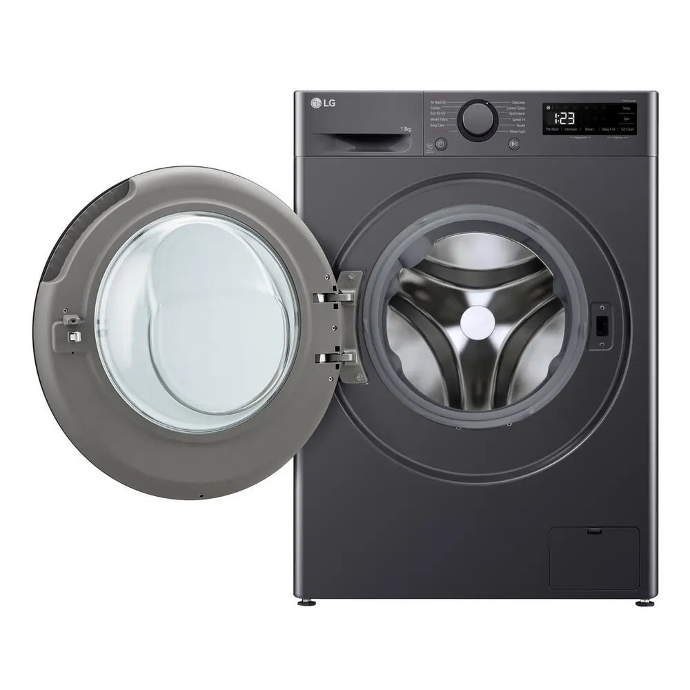 LG F4Y513GBLN1 13kg 1400 Spin AI Direct Drive Washing Machine, Slate Grey