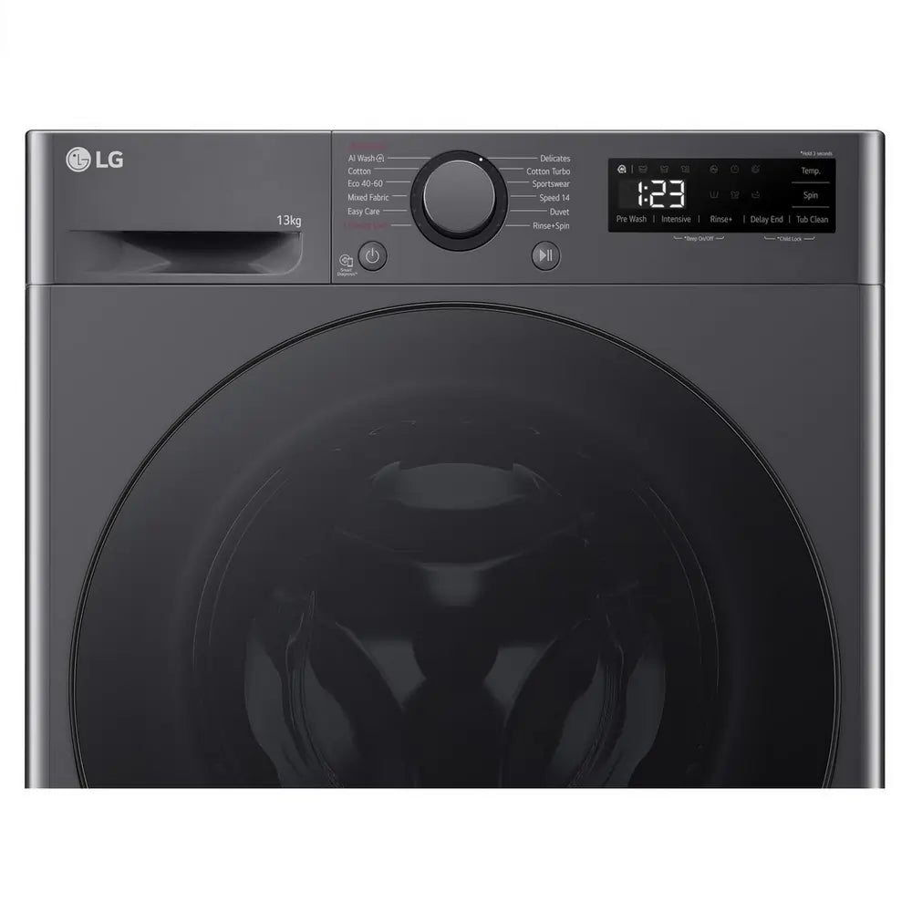 LG F4Y513GBLN1 13kg 1400 Spin AI Direct Drive Washing Machine, Slate Grey