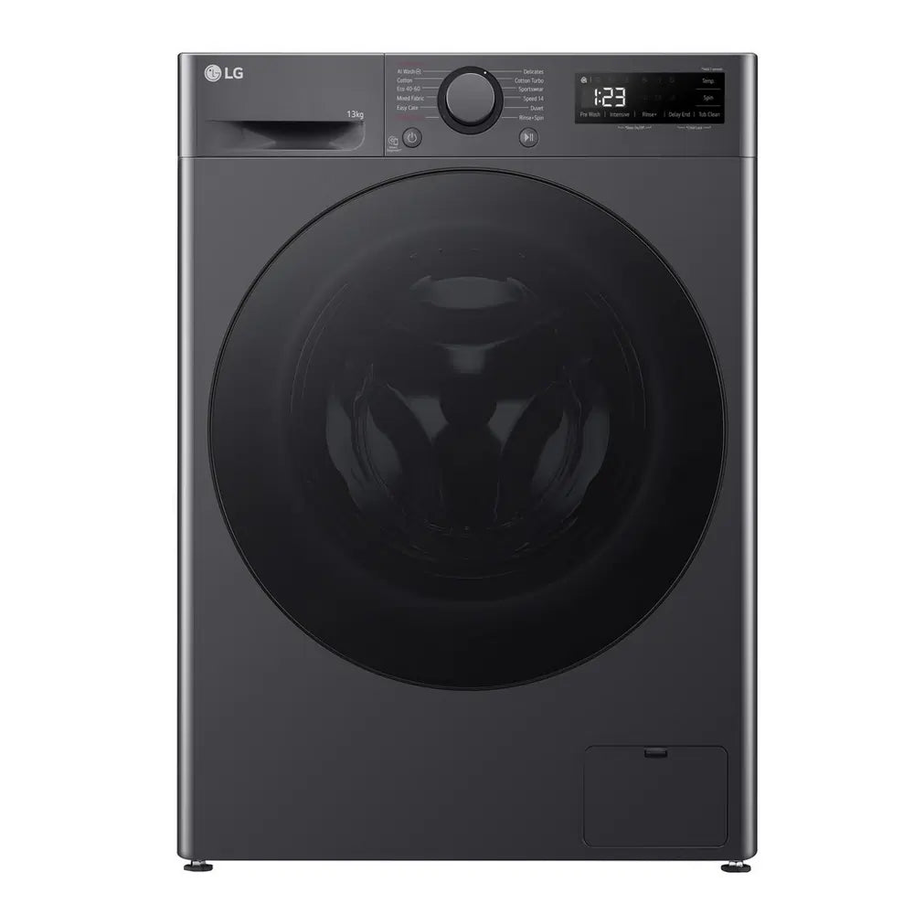 LG F4Y513GBLN1 13kg 1400 Spin AI Direct Drive Washing Machine, Slate Grey