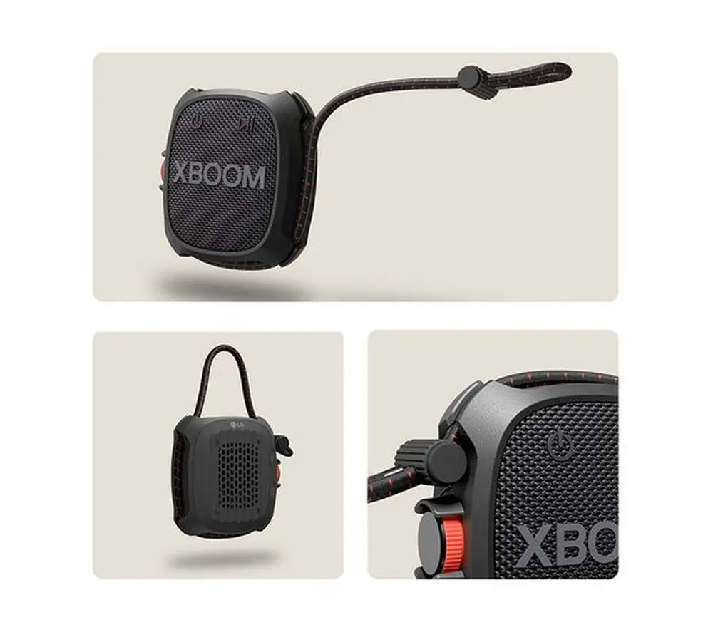 LG XG2TBK XBoom Portable Bluetooth Speaker, Black