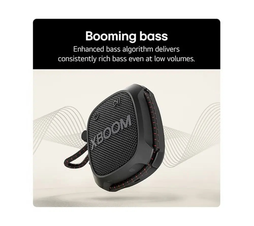 LG XG2TBK XBoom Portable Bluetooth Speaker, Black