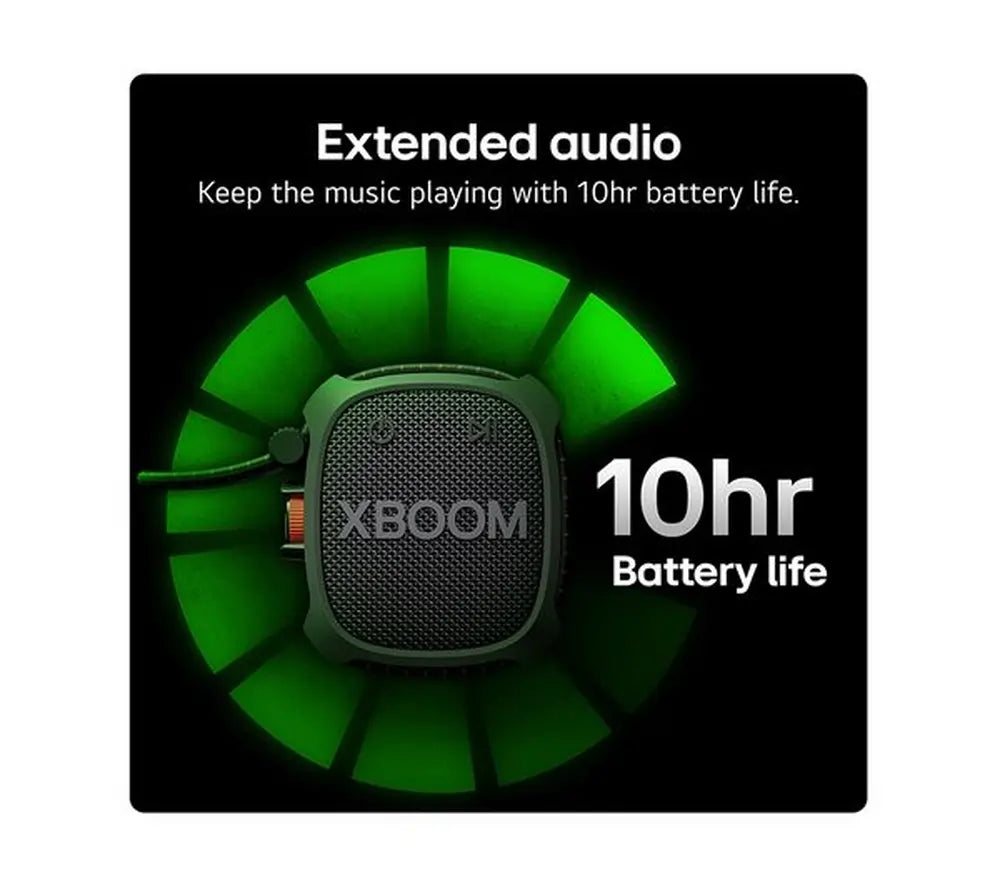 LG XG2TBK XBoom Portable Bluetooth Speaker, Black