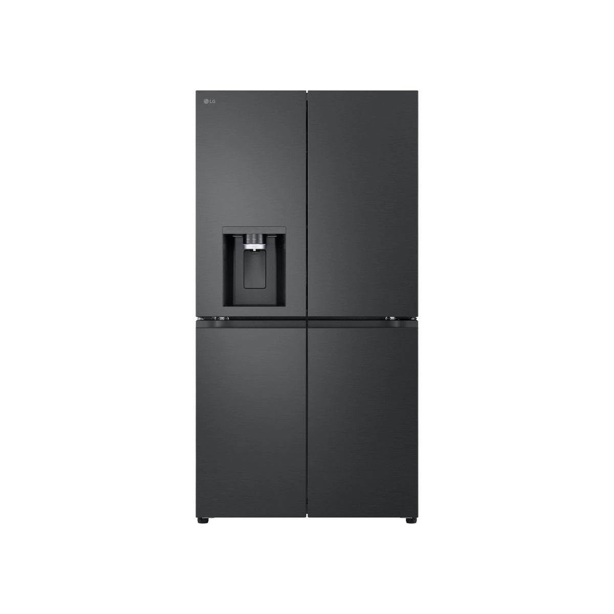 LG GMF960EV4E 50/50 Freestanding Frost Free American Fridge Freezer, 637 Litre, 91.4cm Wide - Essence Black Steel