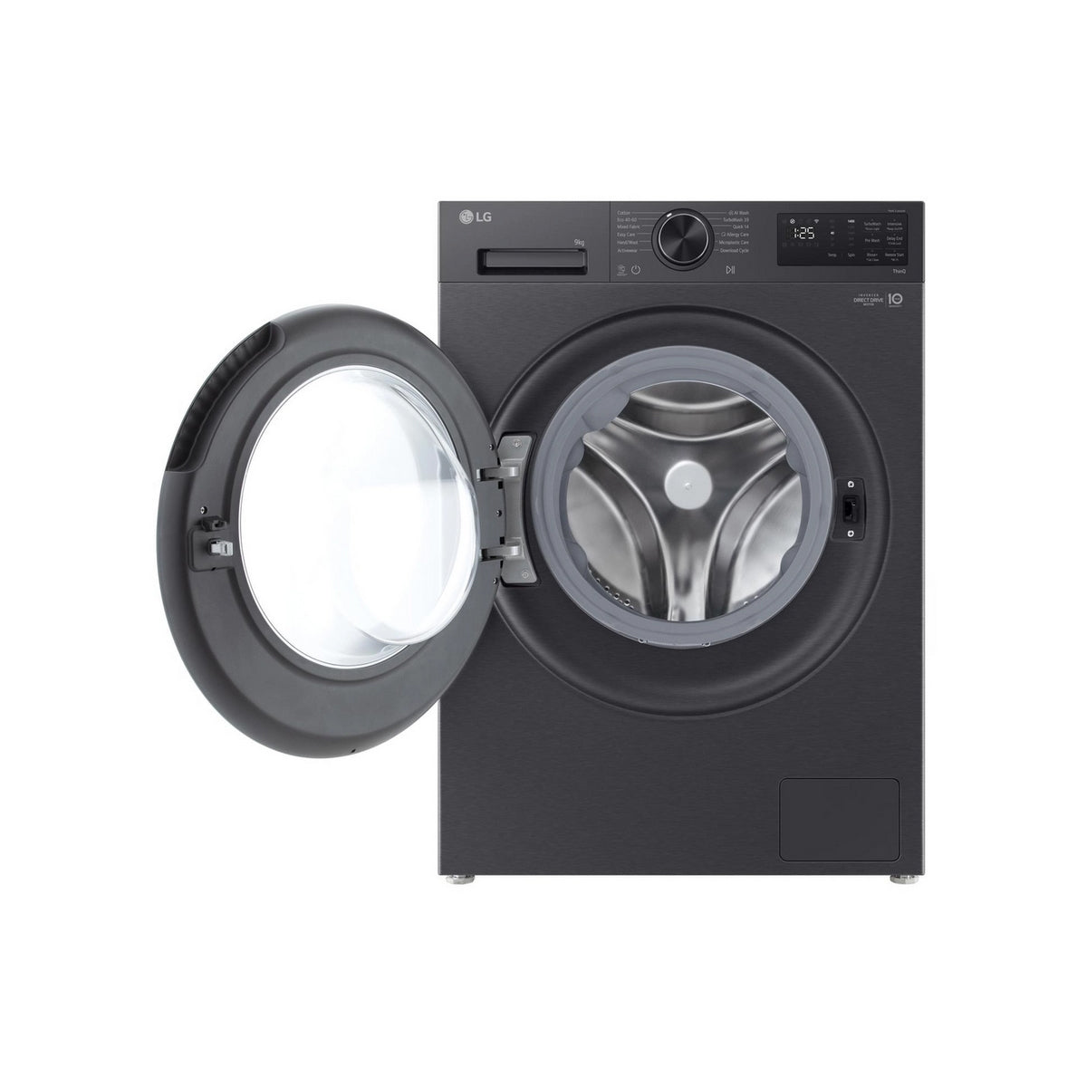 LG F2X50S9TBB Series 3 9Kg Freestanding Washing Machine, 1200rpm, 60cm Wide - Black