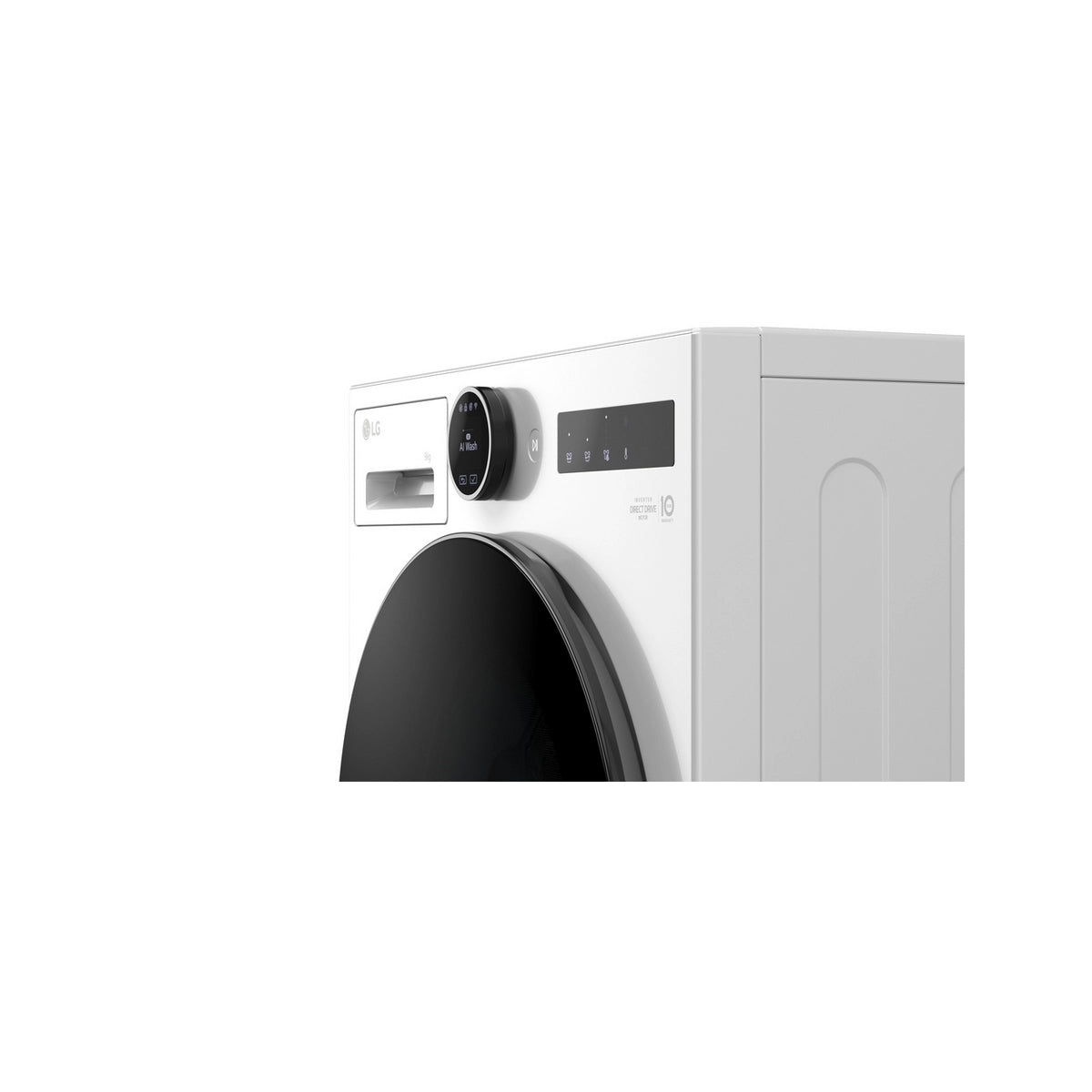 LG F4X7009TWB Series 7 9Kg Freestanding Washing Machine, 1400 Spin, AI Direct Drive, 60cm Wide - White