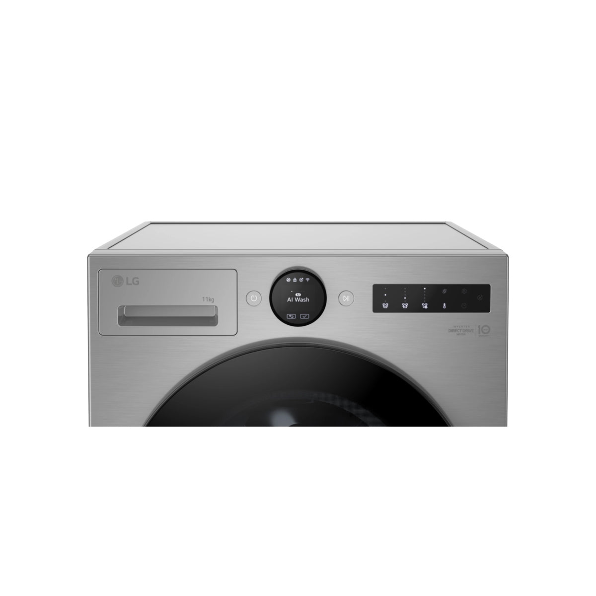 LG F4X7511TSB Series 7 11Kg Freestanding Autodose Washing Machine, AI Direct Drive, 1400 Spin, 60cm Wide - Silver