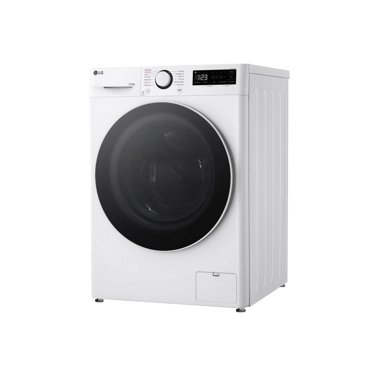 LG FWY706WWTN1 Series 4 Pro AI Direct Drive 10Kg/6Kg Freestanding Washer Dryer, 60cm Wide - White