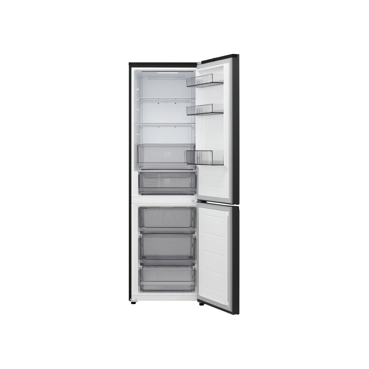 LG GBBSJ10EEP 60/40 Freestanding Fridge Freezer, Total No Frost, 333 Litre, 59.7cm Wide - Essence Black Steel