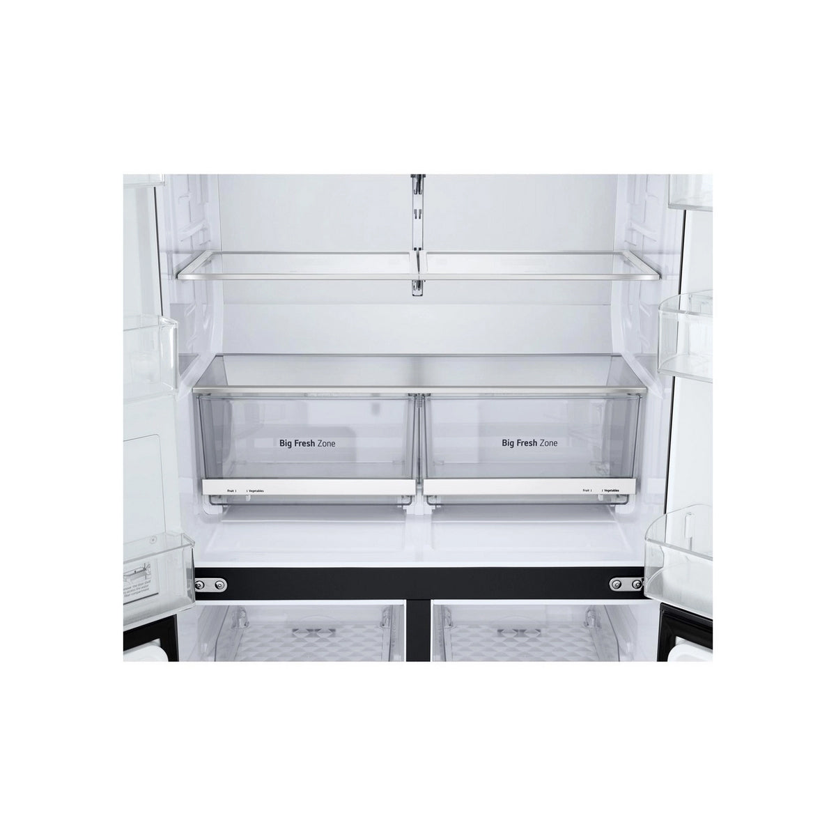 LG GMF960EV4E 50/50 Freestanding Frost Free American Fridge Freezer, 637 Litre, 91.4cm Wide - Essence Black Steel