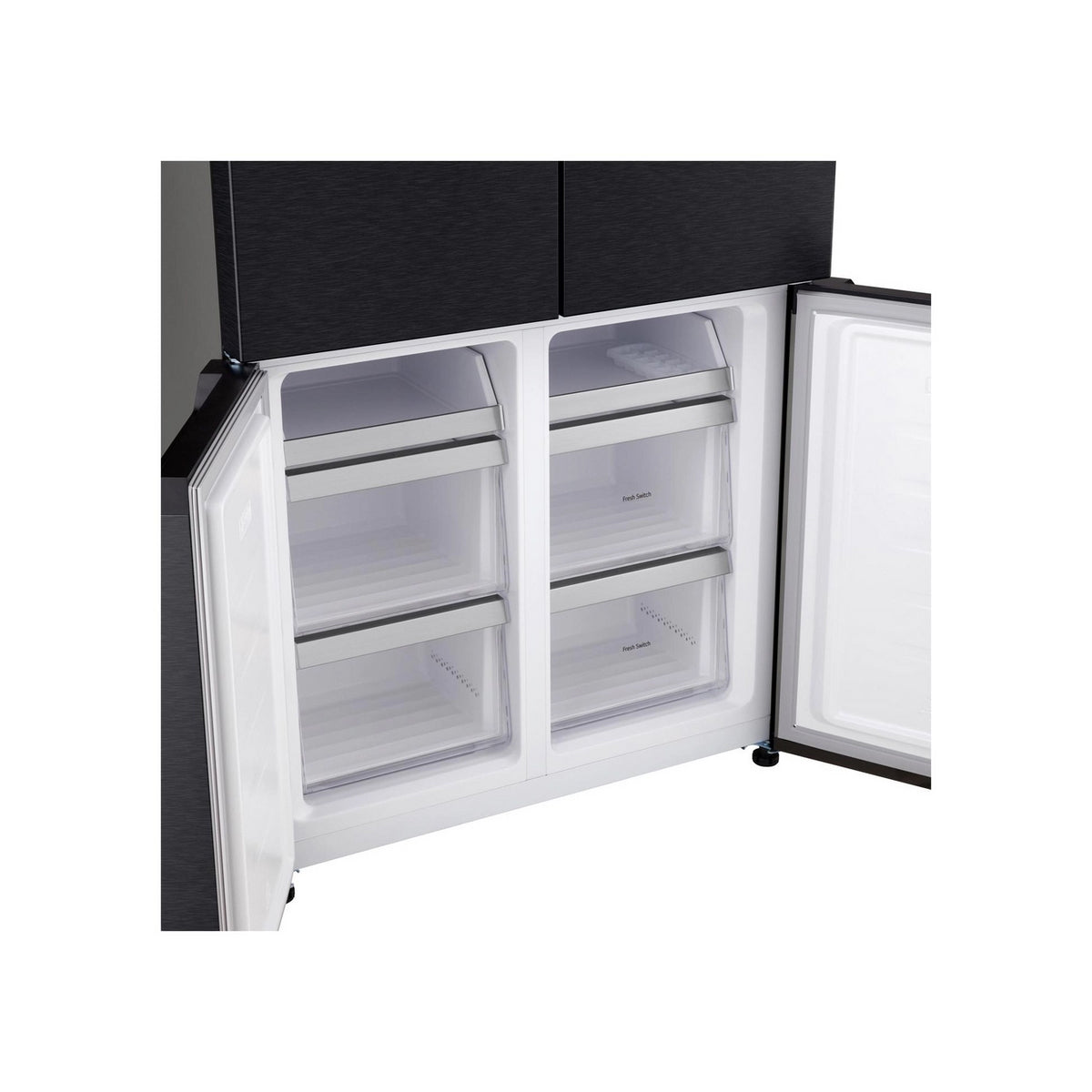 LG GMM42ABBEH No Frost Freestanding American Fridge Freezer, 600 Litre, 91cm Wide - Matte Black