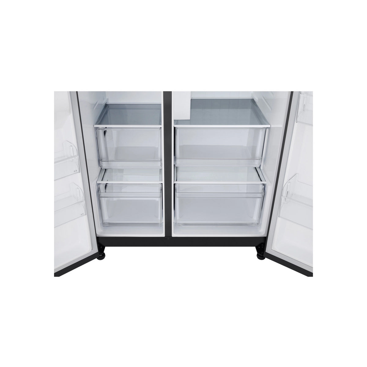 LG GSLC40EPPE 50/50 Freestanding Total No Frost American Fridge Freezer, 638 Litre, 91.3cm Wide - Matte Black