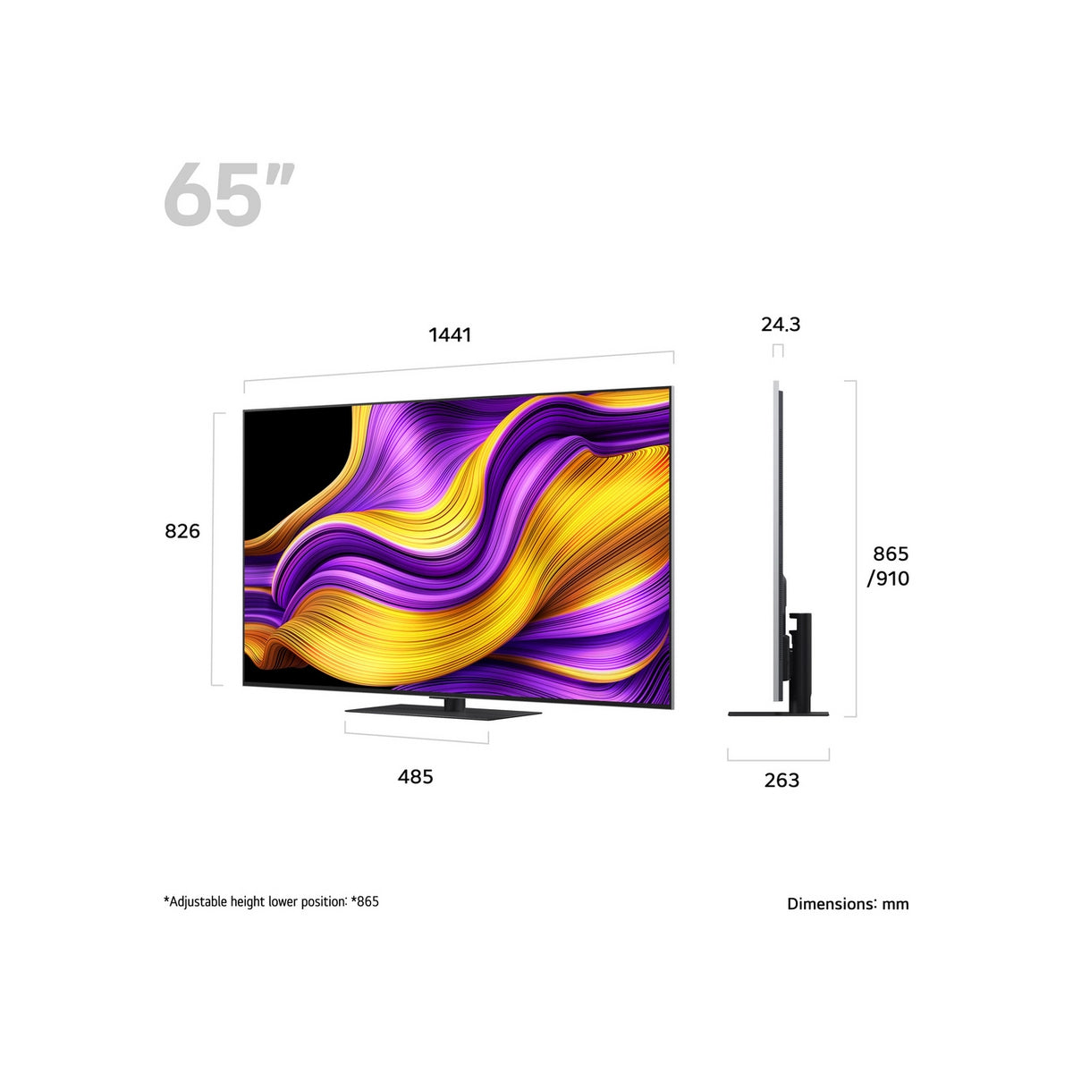 LG OLED65G56LS.AEK 65" evo AI G5 4K Smart TV - Black