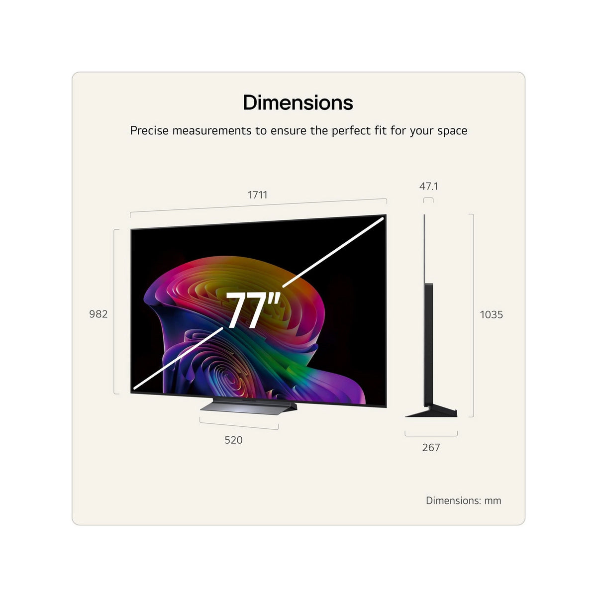 LG OLED77C66LB.AEK 77" 4K OLED 4K Smart TV - Silver
