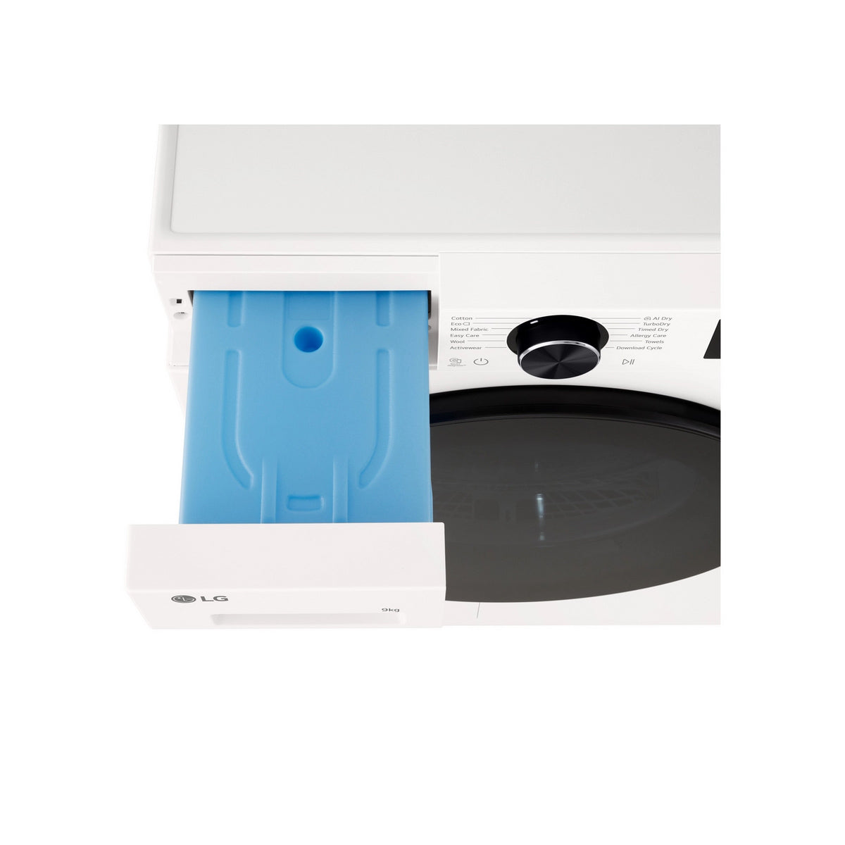 LG RHX5009TWB Series 5 9Kg Heat Pump Tumble Dryer, 60cm Wide - White