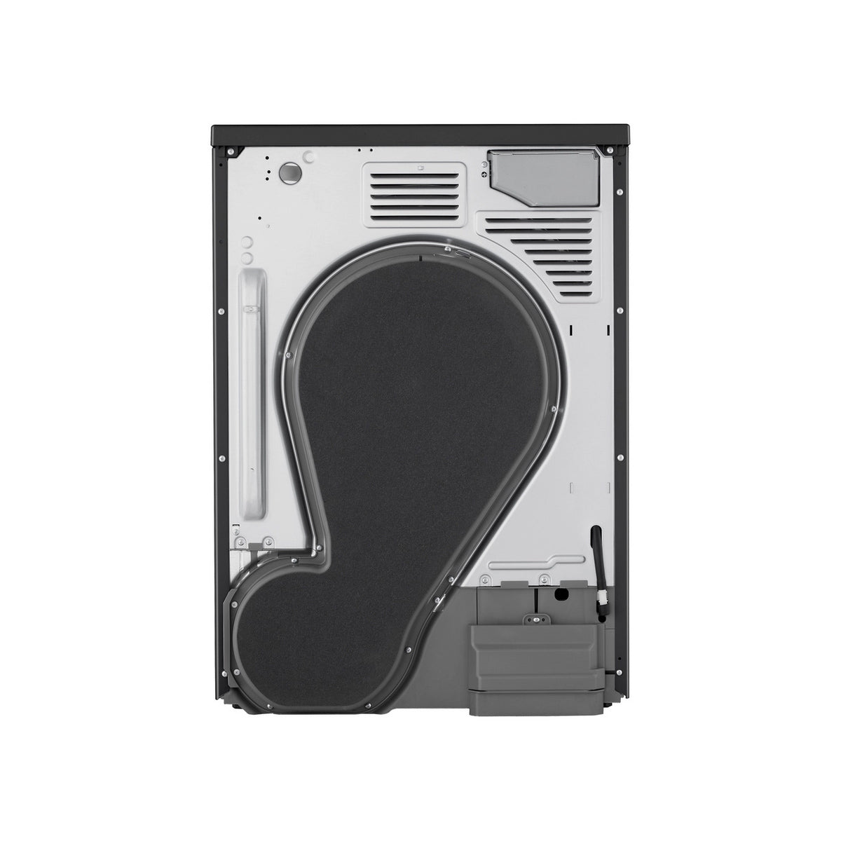 LG RHX7010TBB 10Kg Freestanding Heat Pump Tumble Dryer, 60cm Wide - Black