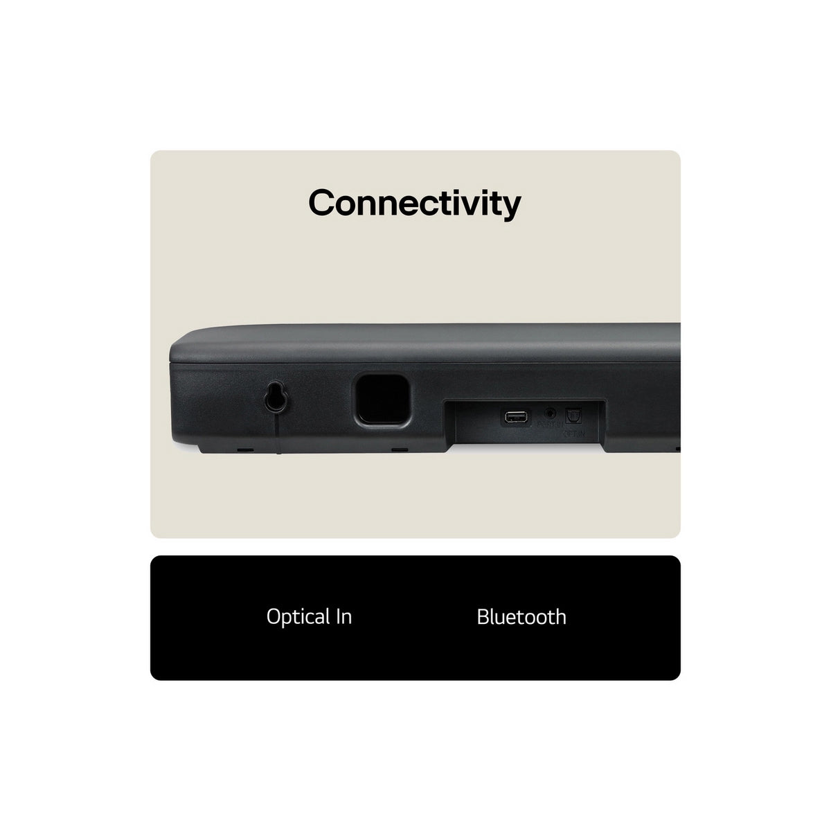 LG SQM1.AGBRLLK Soundbar Speaker 2.0 Channels 40 W, 65cm Wide - Black