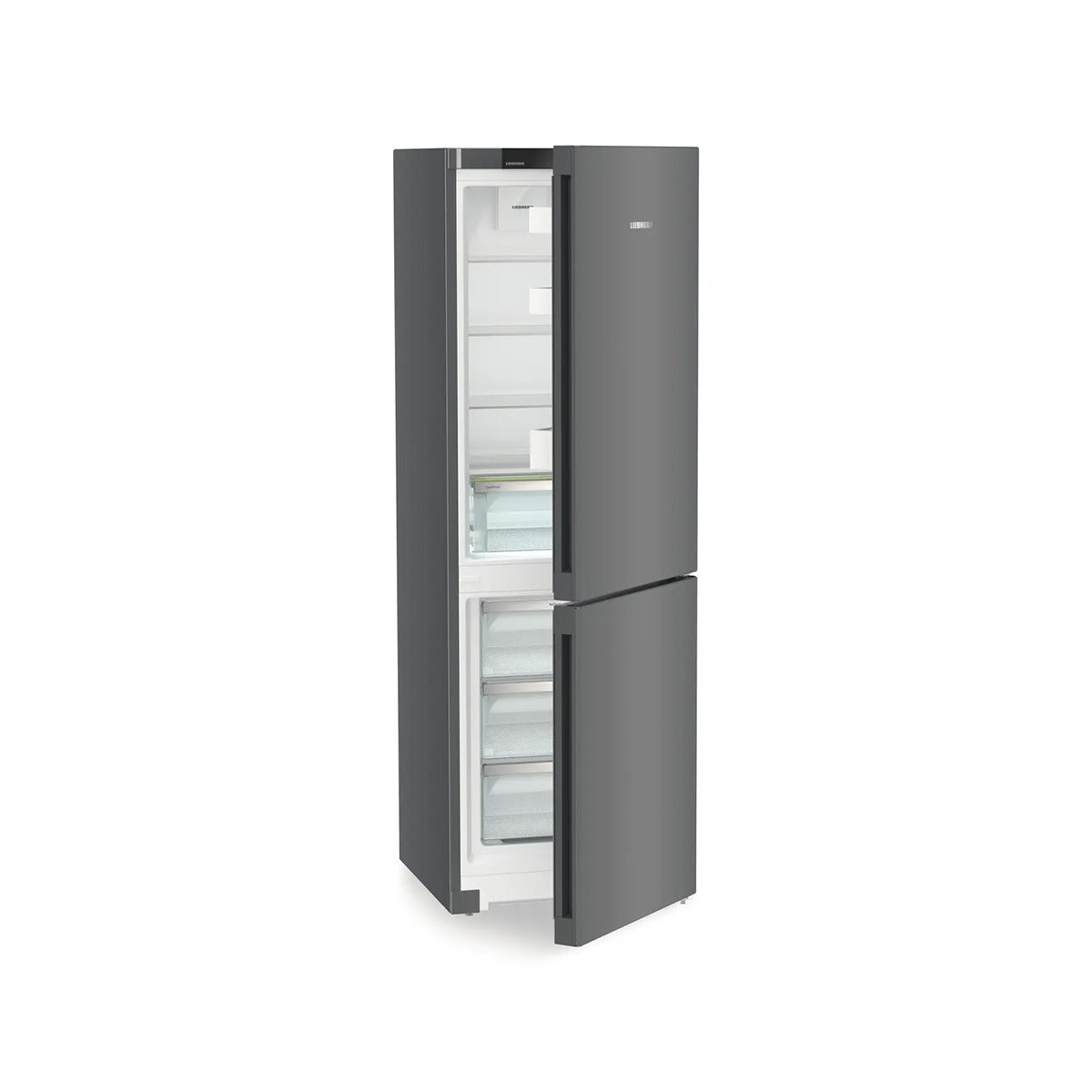 Liebherr CNdgc 5203 Pure Freestanding Combined Fridge Freezer With EasyFresh And NoFrost, 330 Litre, 59.7cm Wide - Dark Grey