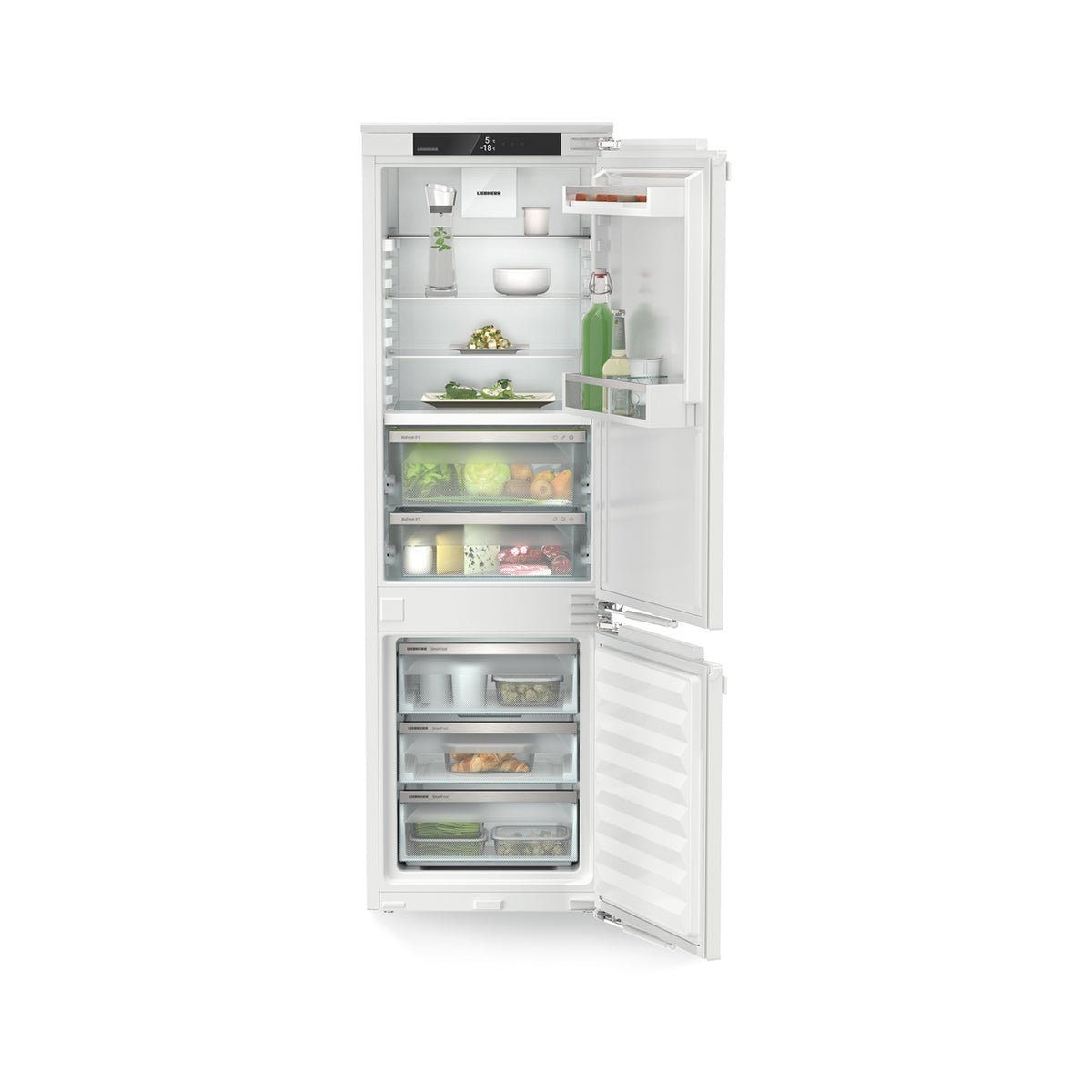 Liebherr ICBa 5123 Plus Integrated Combined Fridge Freezer With BioFresh, 255 Litre - 55.9cm Wide