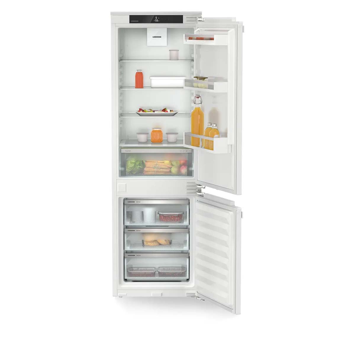 Liebherr ICNc5103 Pure 253 Litre Integrated Fridge Freezer with EasyFresh and NoFrost - 55.9cm Wide