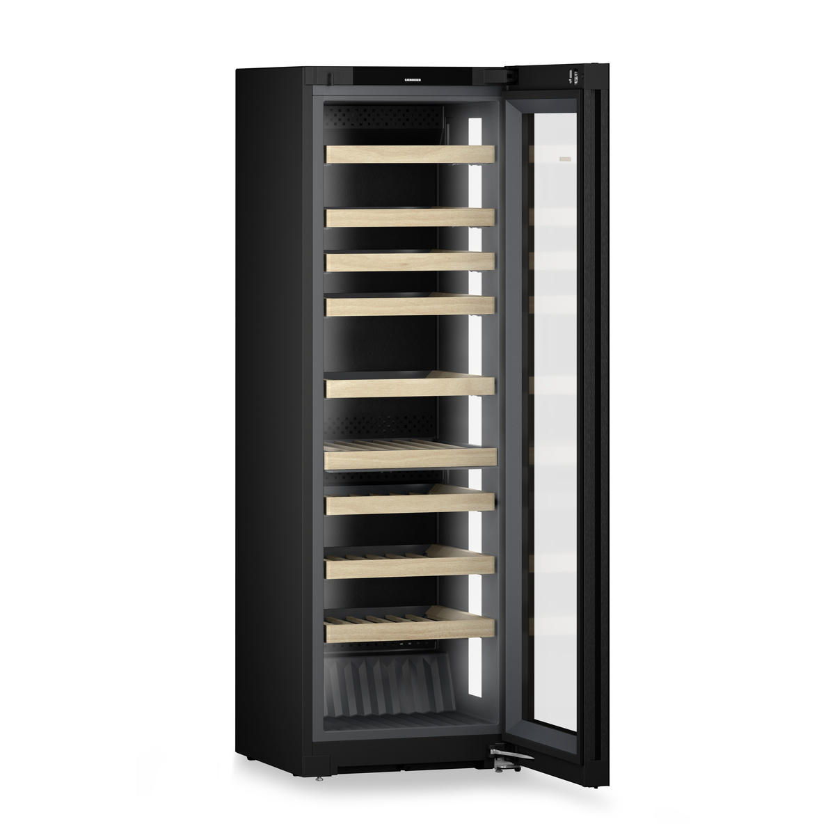 Liebherr WPGBI5272 Vinidor Selection Freestanding Wine Cooler - Black Steel - F Rated