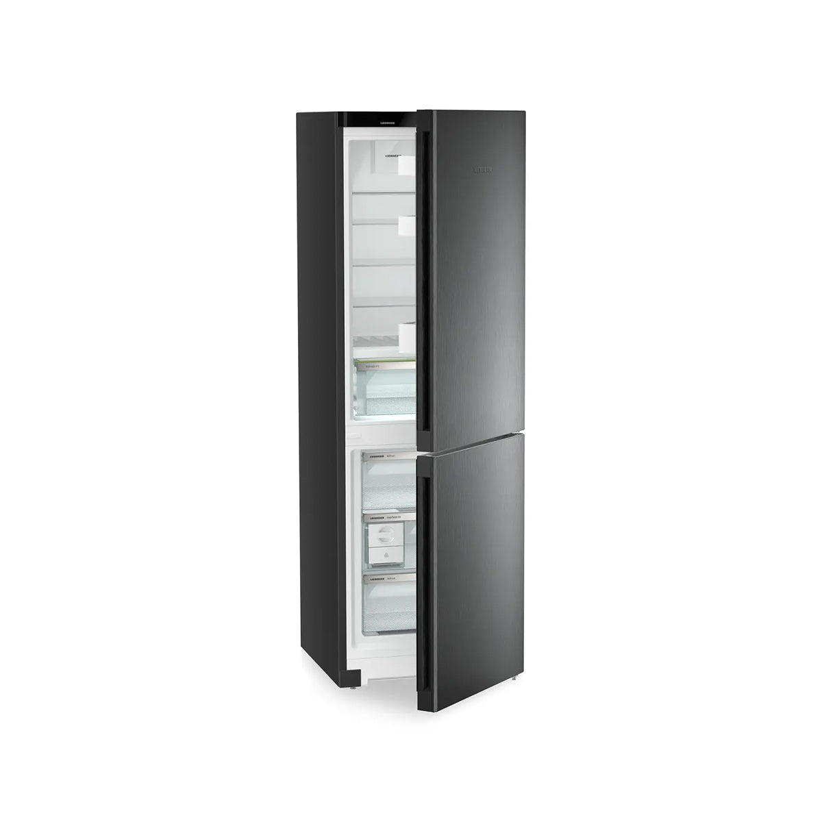 Liebherr CBNbda 5223 Plus Freestanding Fridge Freezer With BioFresh And NoFrost, 320 Litre, 59.7cm Wide - Black