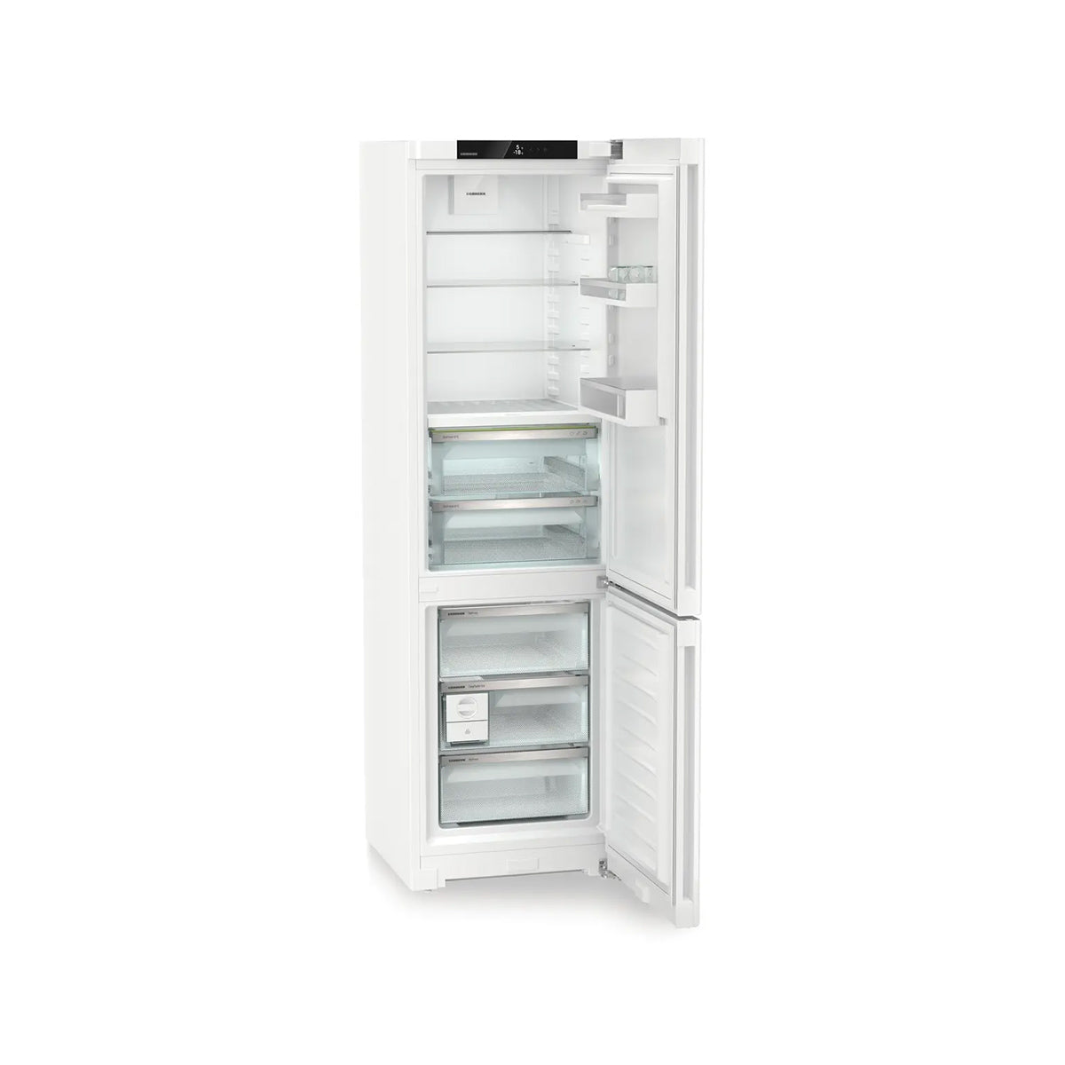 Liebherr CBNc 5723 Plus Freestanding Fridge Freezer With BioFresh And NoFrost, 360 Litre, 59.7cm Wide - White