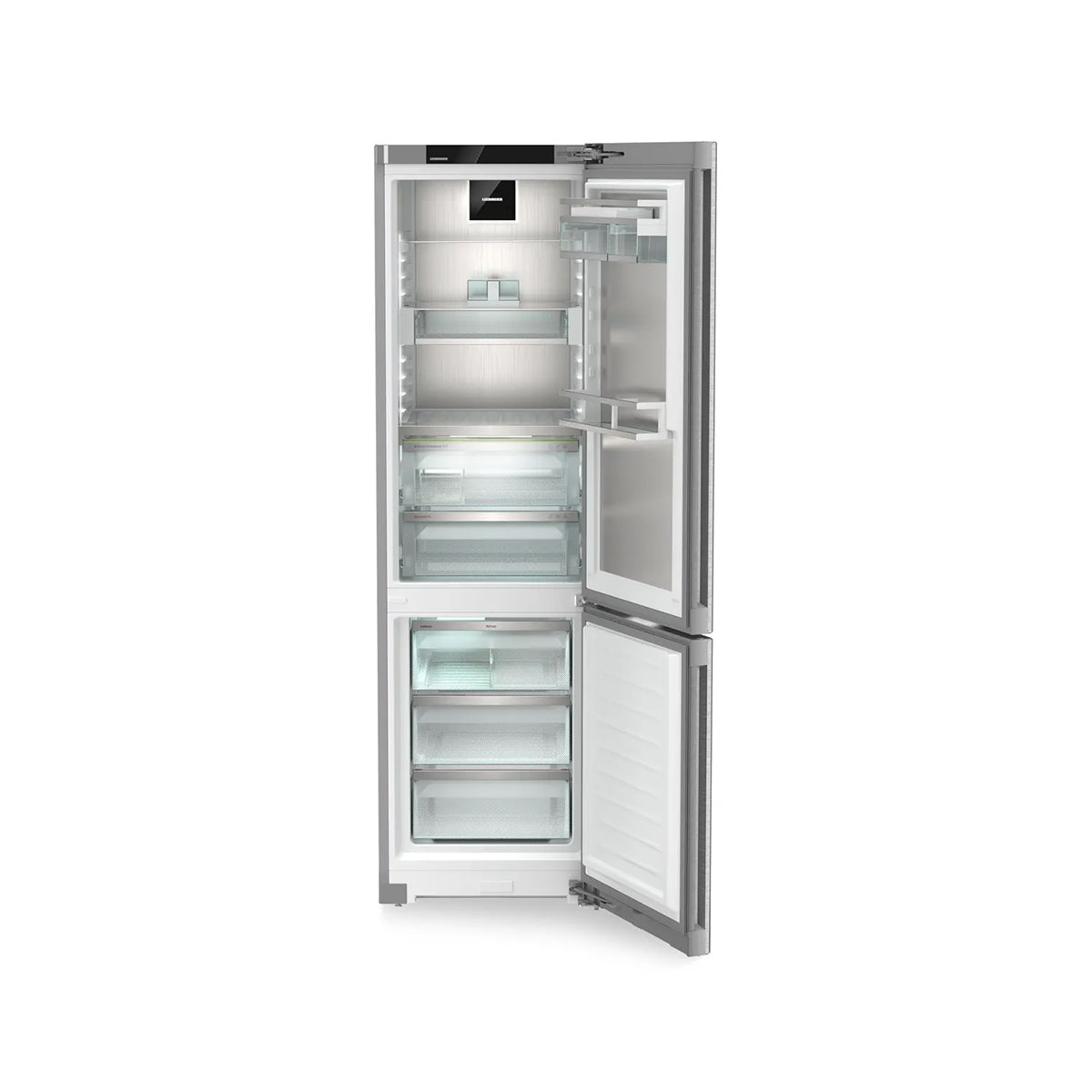 Liebherr CBNstb 579i Peak Freestanding Fridge-Freezer With BioFresh Professional And NoFrost, 362 Litre, 59.7cm Wide - Stainless Steel