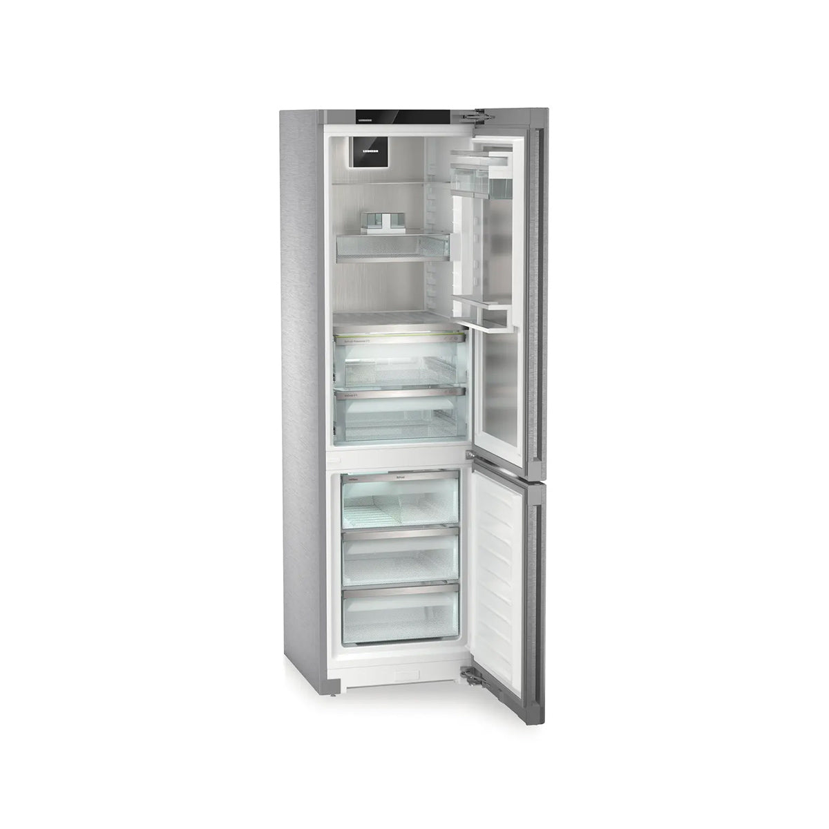 Liebherr CBNstb 579i Peak Freestanding Fridge-Freezer With BioFresh Professional And NoFrost, 362 Litre, 59.7cm Wide - Stainless Steel