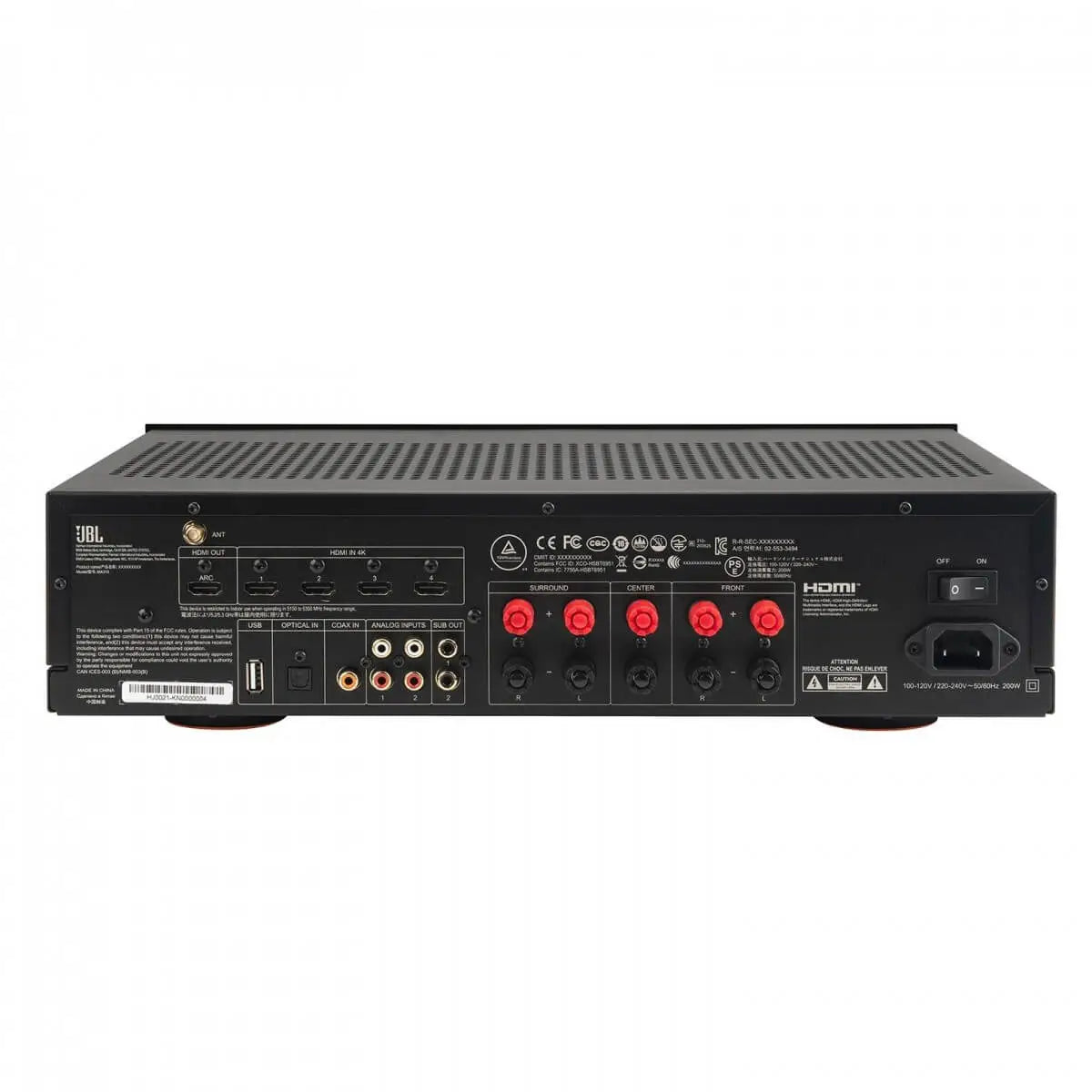 JBL MA310 5.2 Channel 4K AV Receiver, Black