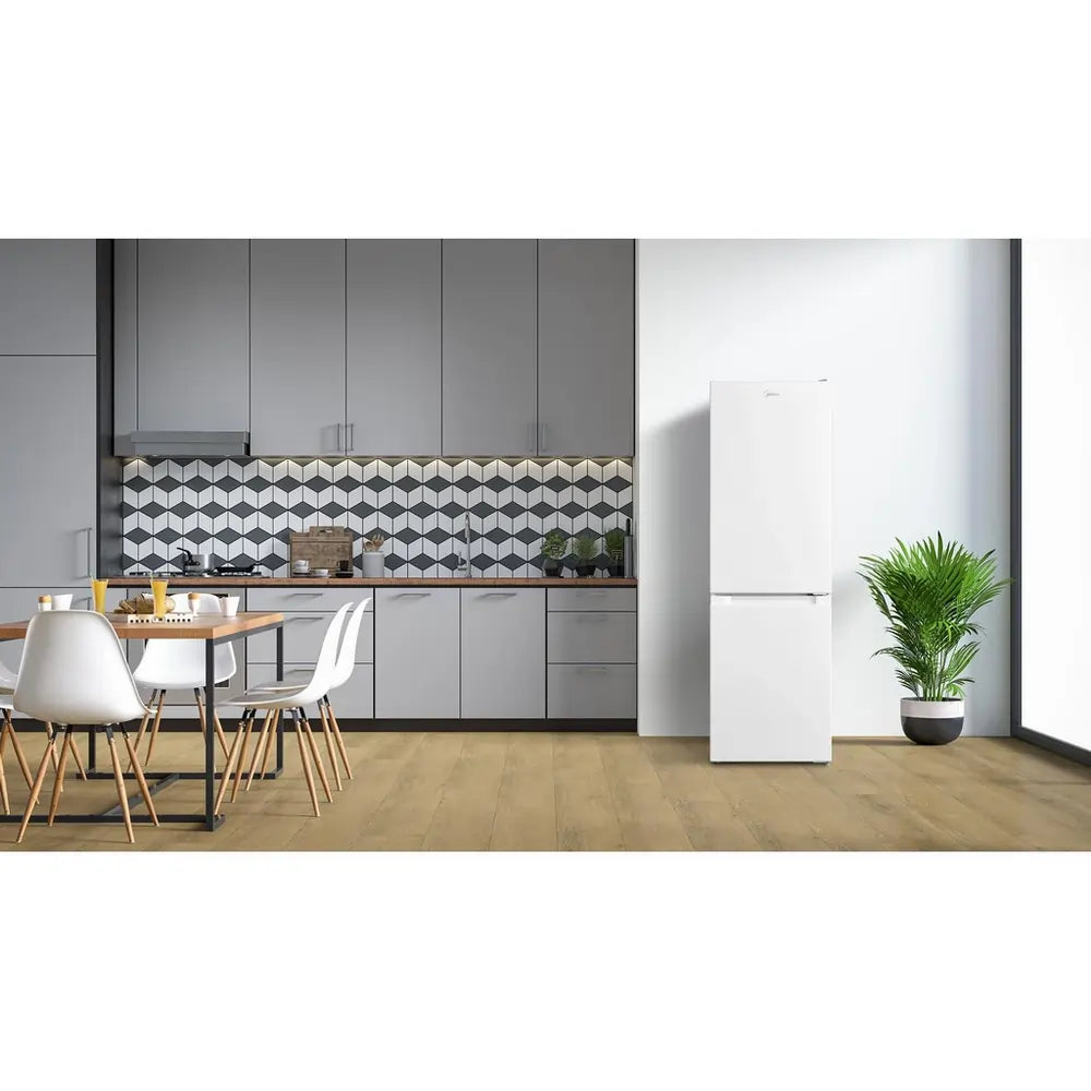 Midea MDRB254FGE01 47cm 70/30 Total No Frost Fridge Freezer, White