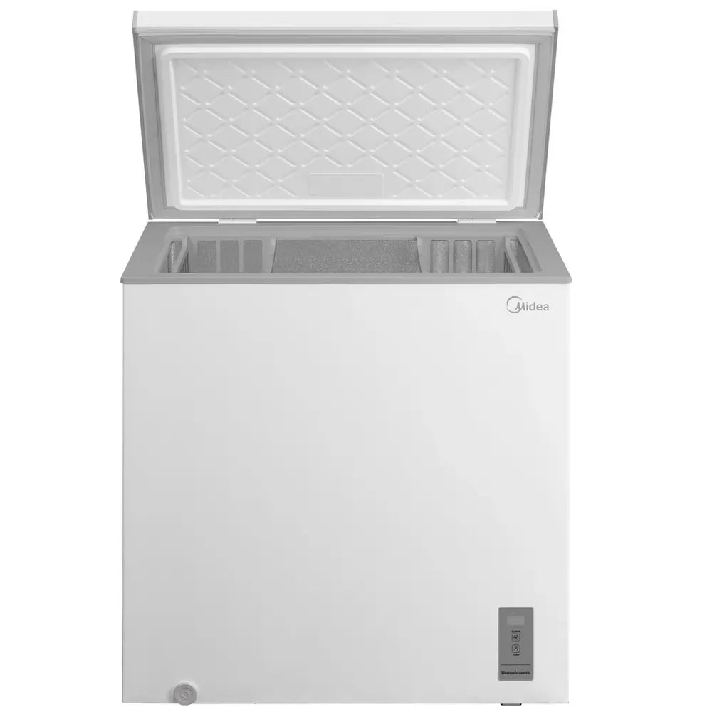 Midea MDRC284FZE01 198 Litre Static Chest Freezer, White