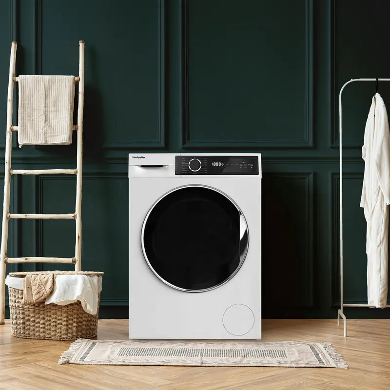 Montpellier MWM814BLW 8kg 1400 Spin Washing Machine, White