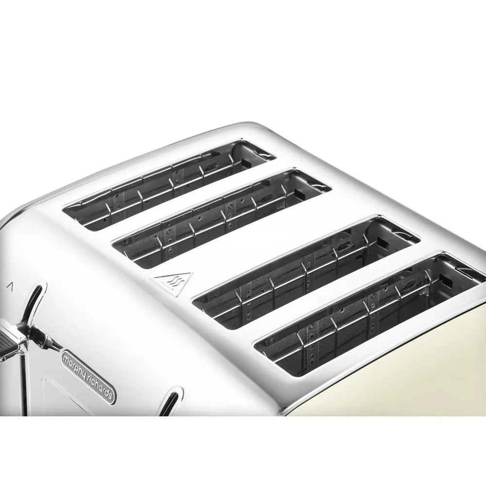 Morphy Richards Venture 240132 4-Slice Toaster, Cream