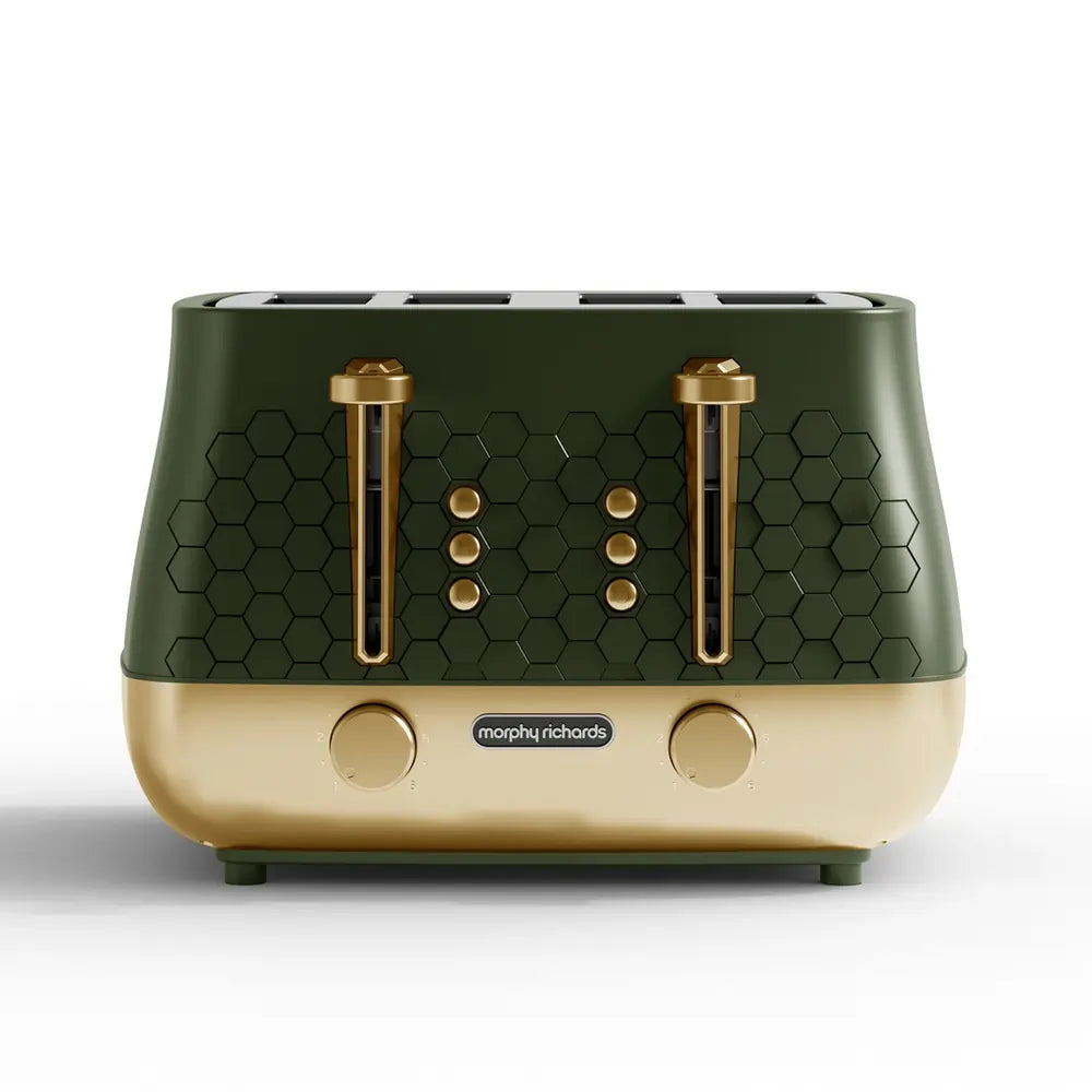 Morphy Richards 243022 Cassini 4-Slice Toaster, Olivine Green