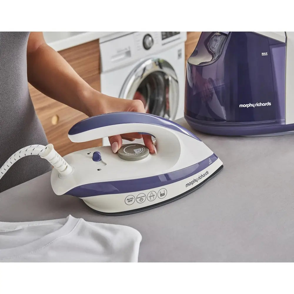 Morphy Richards 333202 Speed Steam 3000W Steam Generator Iron, Purple
