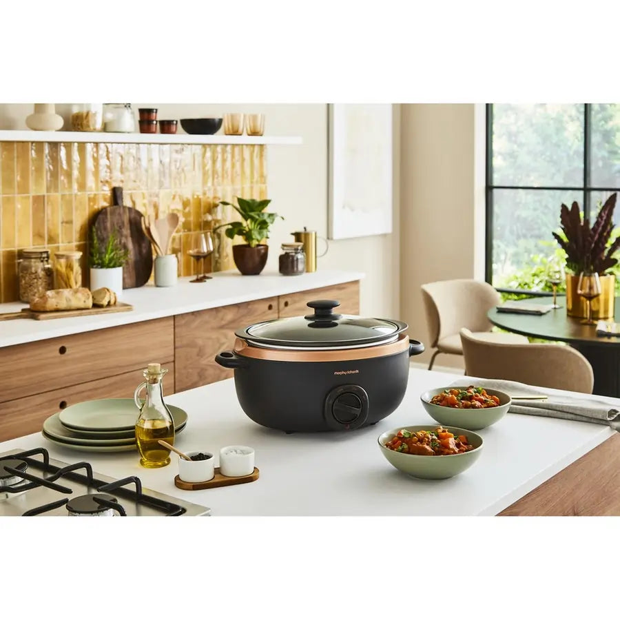 Morphy Richards 461016 6.5 Litre Sear and Stew Slow Cooker, Rose Gold
