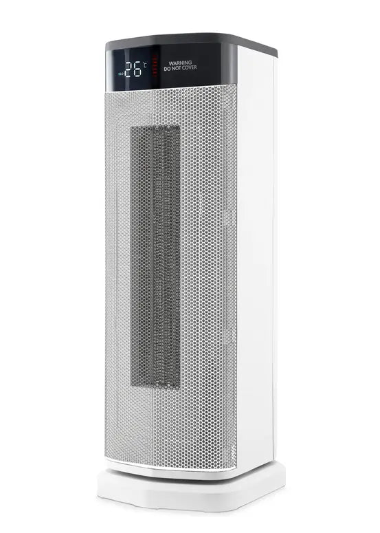 Morphy Richards 825401 2kW Oscillating Ceramic Tower Fan Heater WIth Remote Control, White