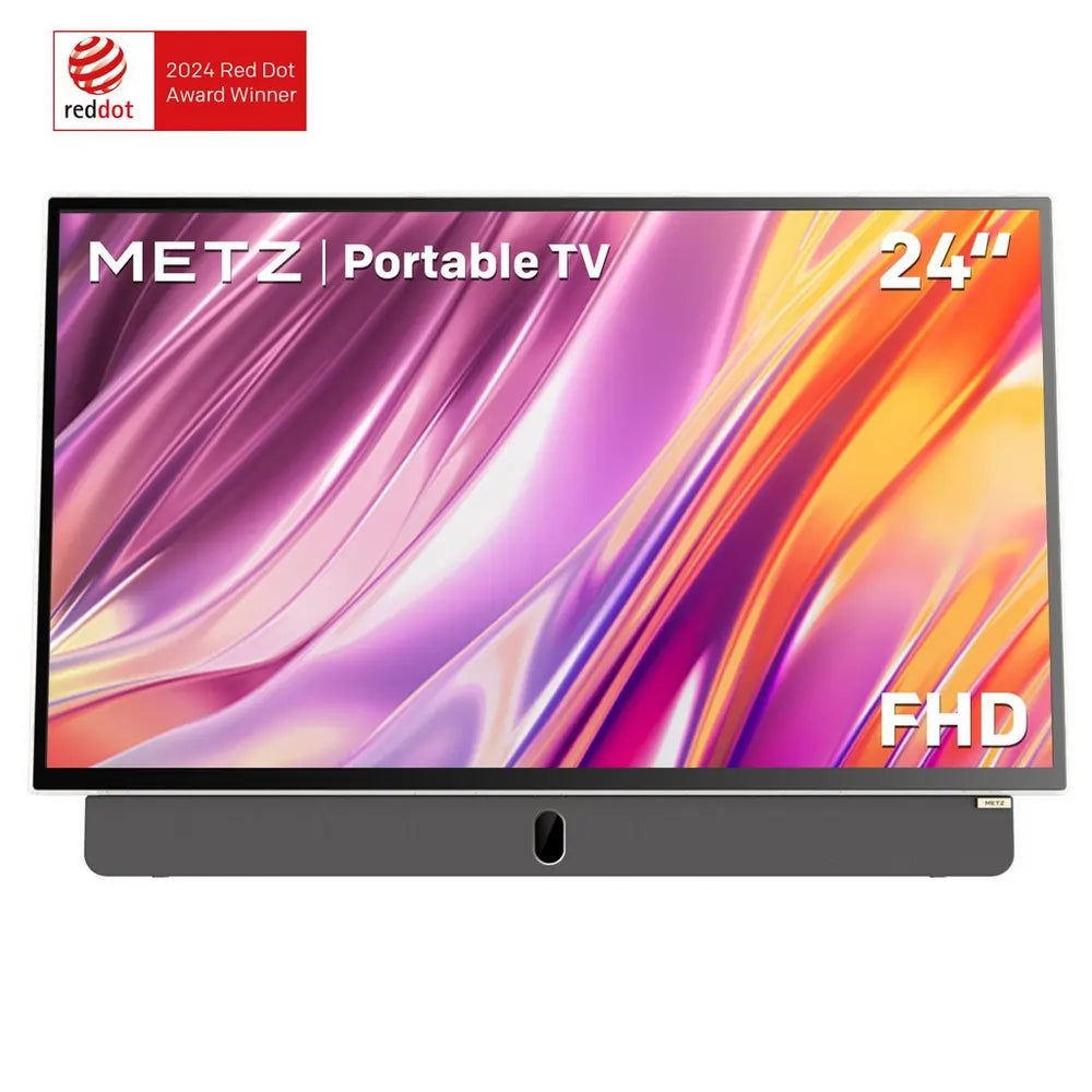 Metz 24MPE7002Z 24" Full HD Smart Portable Google TV With Up To 3 Hours Battery Life