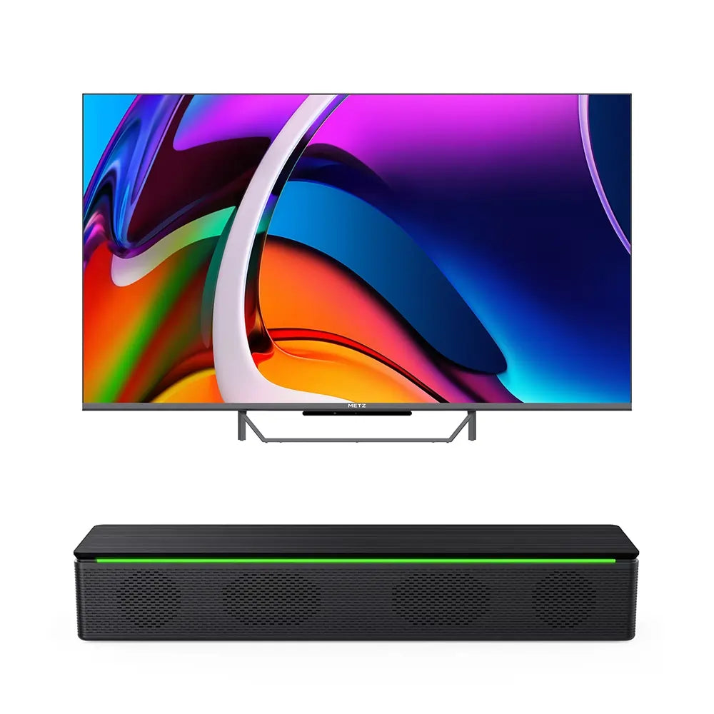 Metz 55MQE7600ZUK 55" Smart QLED Television With Free Portable Bluetooth Speaker