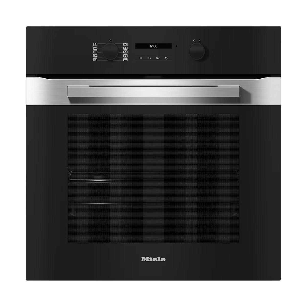Miele H2861BP Built-In Oven, 76 Litre, 5 Shelf Levels, Pyrolytic Cleaning, 59.5cm Wide - Stainless Steel/Clean Steel