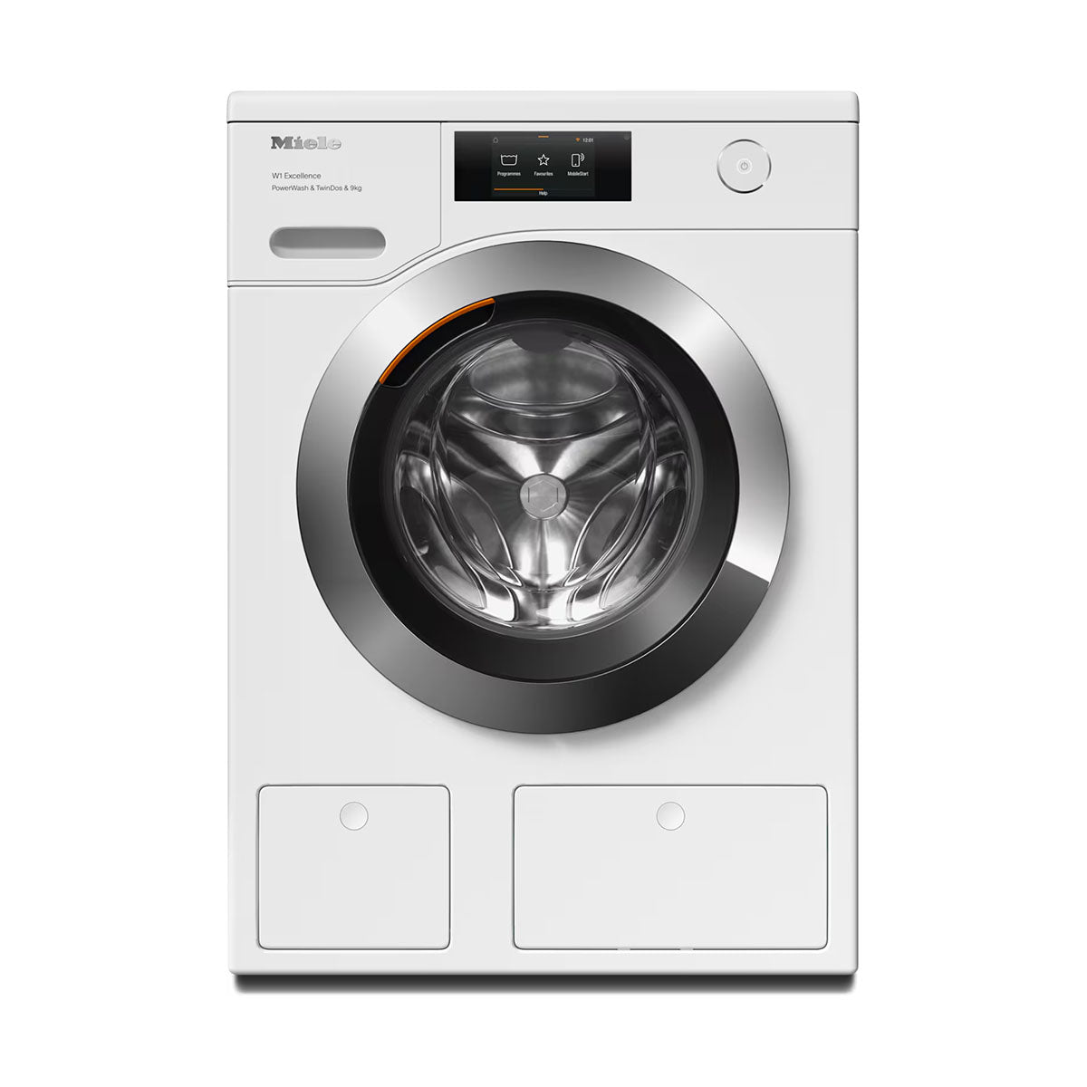 Miele WER865WPS W1 Freestanding Front-Loader Washing Machine, 9Kg, 1600 rpm, TwinDos®, 59.6cm Wide - Lotus White