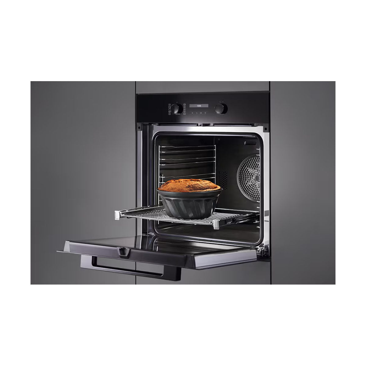 Miele H2766-1-BP 125 Edition Built-In Oven With AirFry Function, Pyrolytic Cleaning, 76 Litre, 59.5cm Wide - Obsidian Black