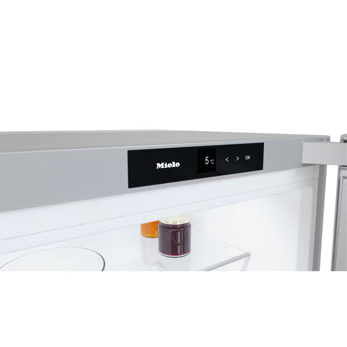 Miele KS4383DD-CLST Freestanding Refrigerator, 399 Litre, DailyFresh, DynaCool, 59.7cm Wide - Stainless Look/Silver