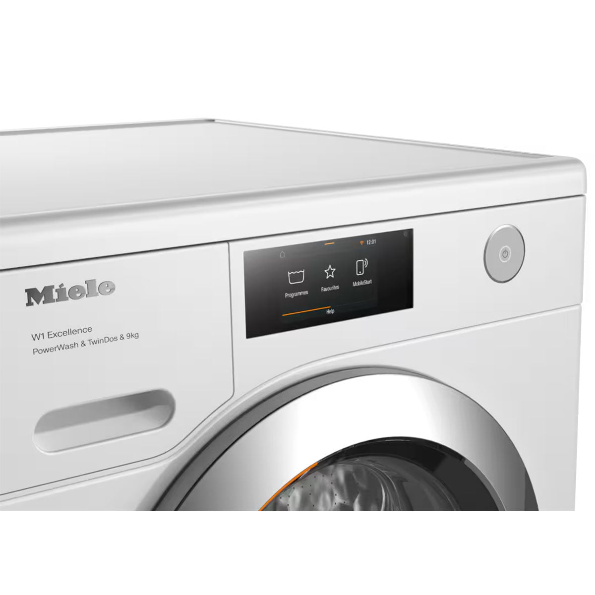 Miele WER865WPS W1 Freestanding Front-Loader Washing Machine, 9Kg, 1600 rpm, TwinDos®, 59.6cm Wide - Lotus White