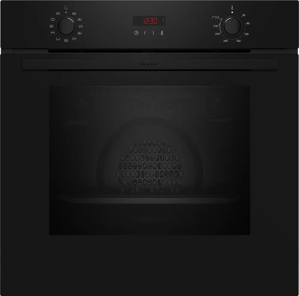 Neff B2DCG7AK3B 59.4cm Built-in Electric Single Oven, Black
