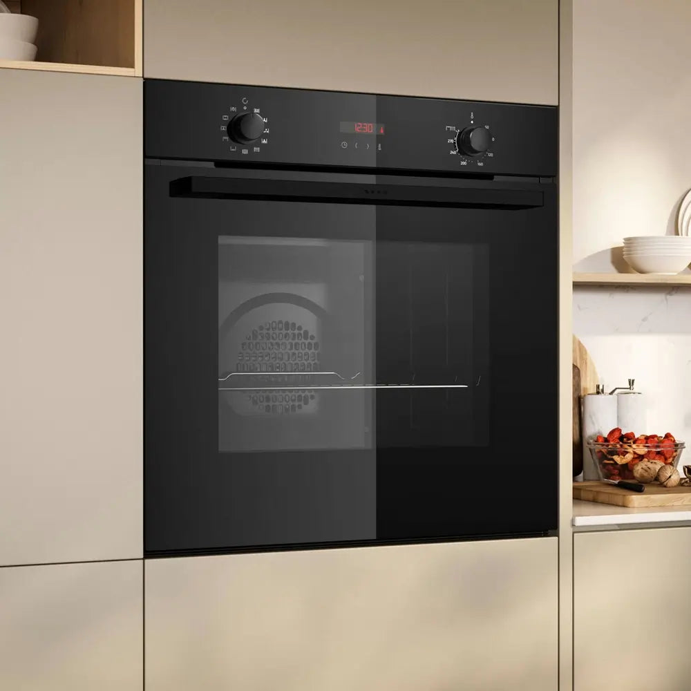 Neff B2DCG7AK3B 59.4cm Built-in Electric Single Oven, Black