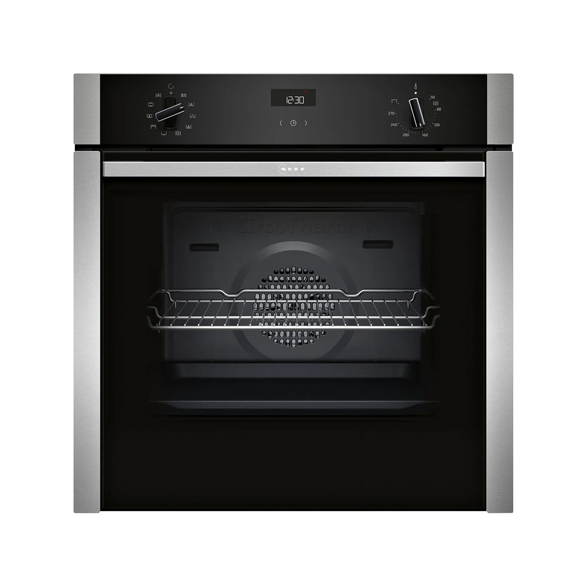 NEFF B3ACE4AN3B N 50 Built-In Oven, 71 Litre, CircoTherm��, 59.4cm Wide - Stainless Steel