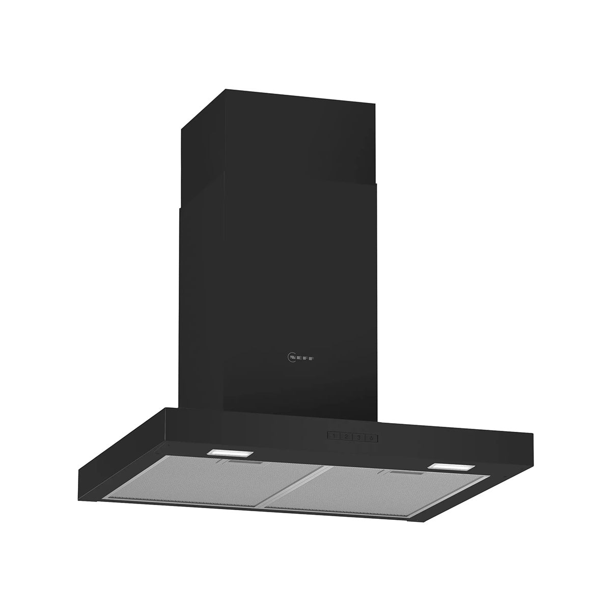 NEFF D62BBC0S0B N 30 Wall-Mounted Cooker Hood, 3 Speed Settings, 60cm Wide - Black