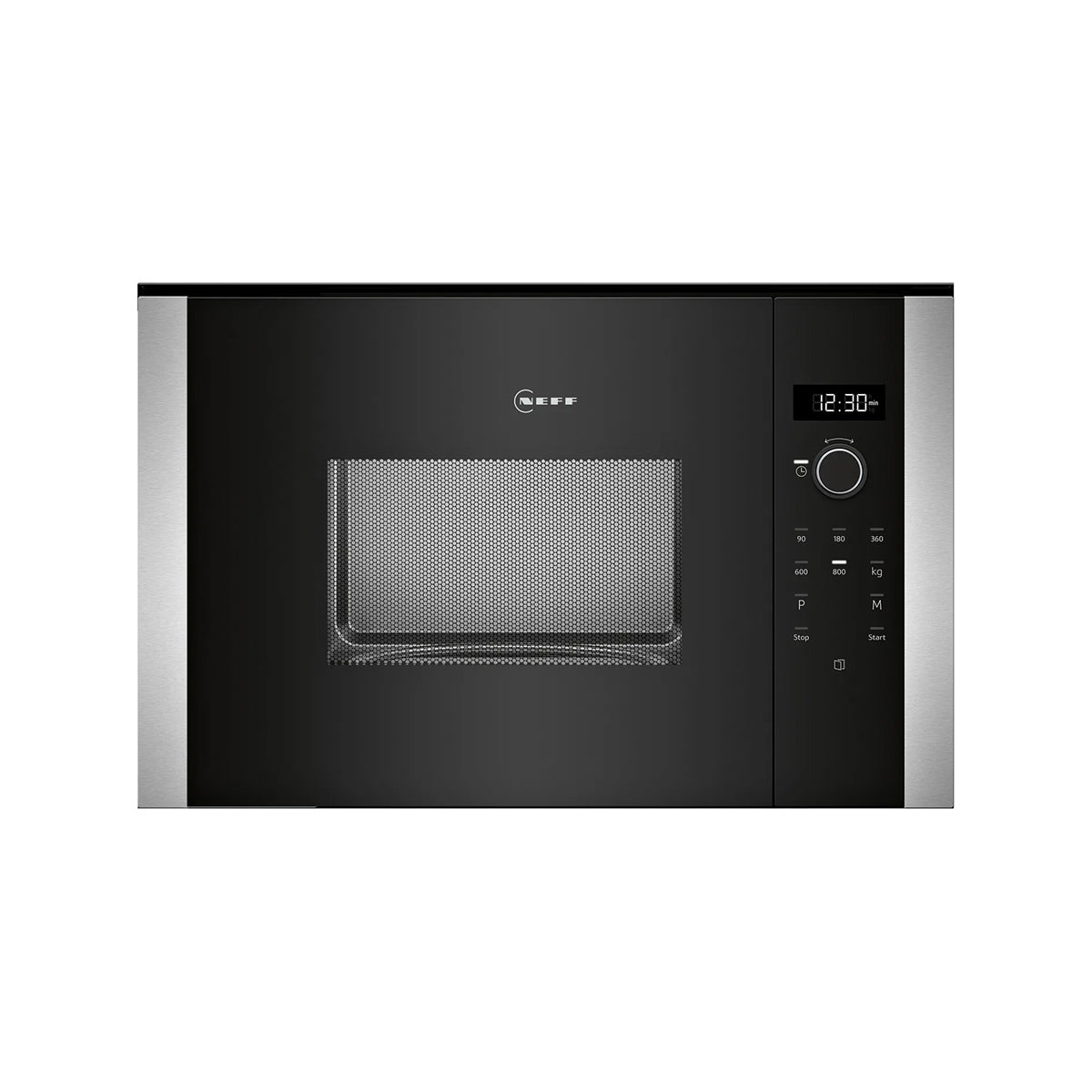 NEFF HLAWD23N0B N 50 Built-In Microwave Oven, 20 Litre, 800W, 5 Power Levels, 59.4cm Wide - Black